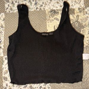 Black crop top